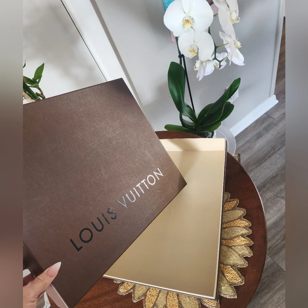 Louis Vuitton brown empty box